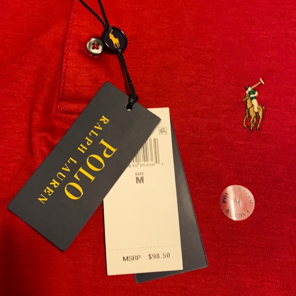 Polo Ralph Lauren Men's Classic Fit Mesh Long-Sleeve Polo Shirt Size Medium NWT - Picture 6 of 6